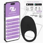 Ringo Anillo Vibrador con APP Unibody Negro