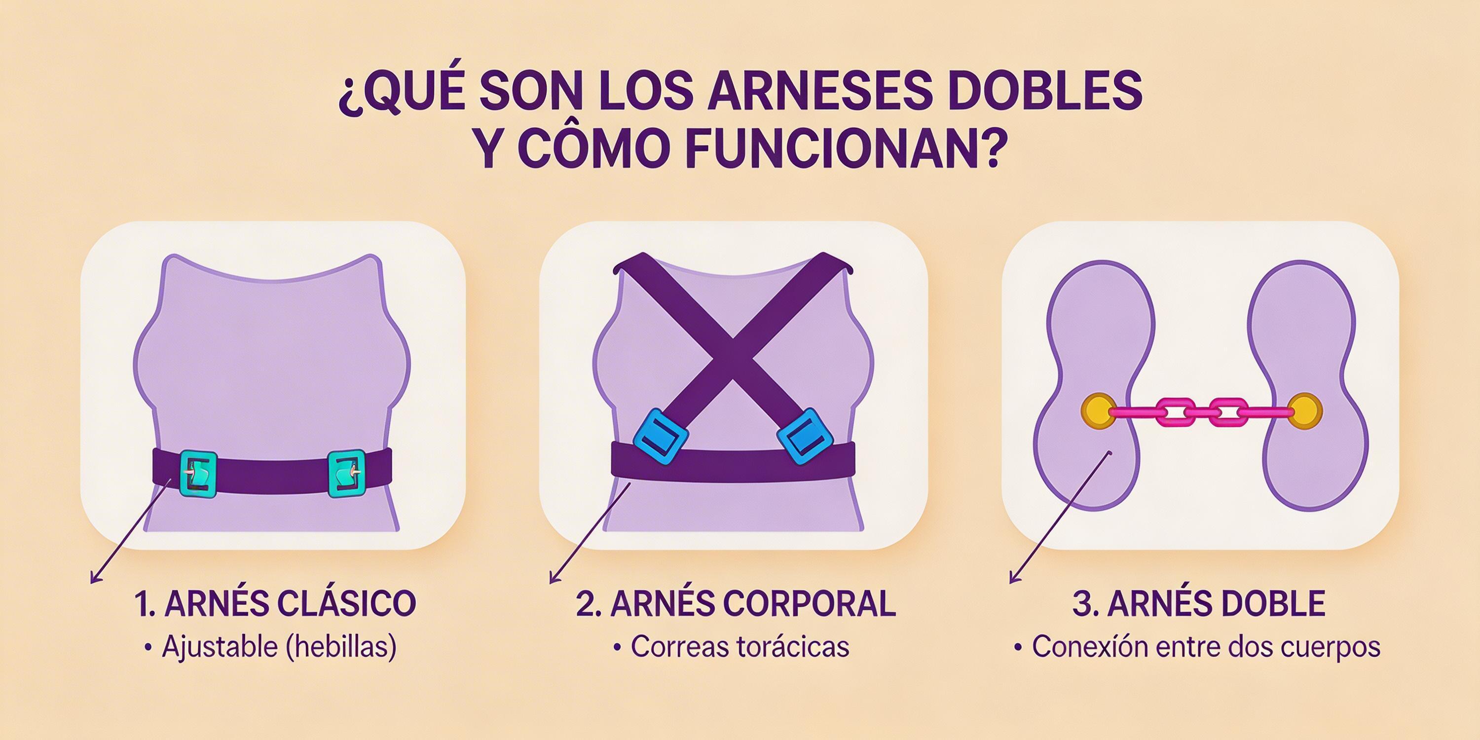 Más Allá de lo Tradicional: Arneses Dobles y Posiciones Creativas 2 - Erotiks | Tienda erótica online