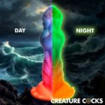 Aqua-Cock Dildo Brilla en la Oscuridad Silicona