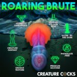 Aqua-Cock Dildo Brilla en la Oscuridad Silicona