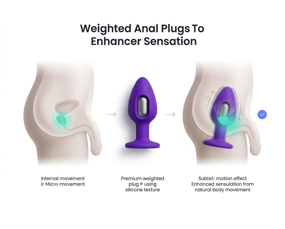 Plugs Anales con Peso: Qué Aportan y Cómo Elegir el Peso Adecuado 2 - Erotiks | Tienda erótica online