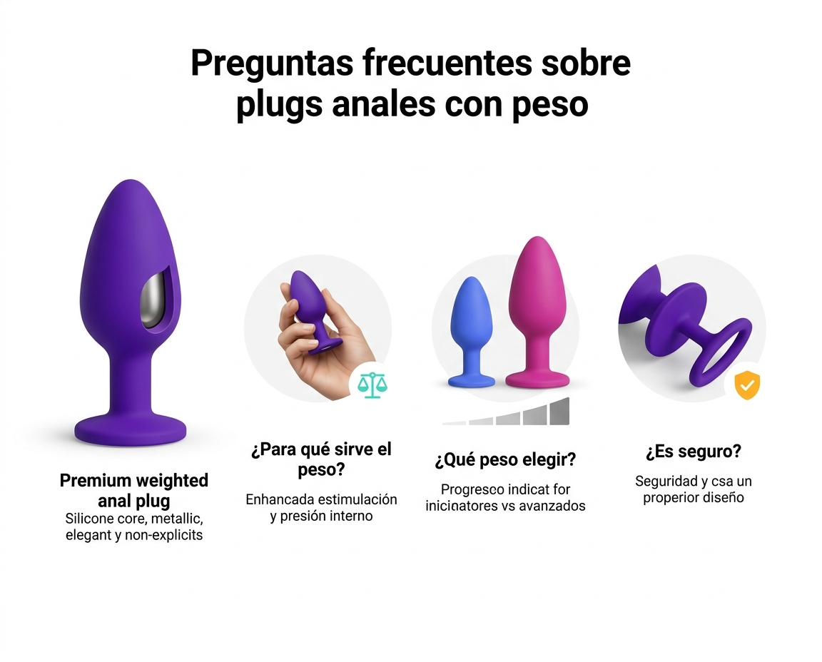Plugs Anales con Peso: Qué Aportan y Cómo Elegir el Peso Adecuado 6 - Erotiks | Tienda erótica online