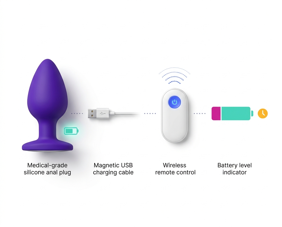 Plugs Anales con Control Remoto: Ideas de Juego en Pareja y Cómo Elegir Batería/Carga 3 - Erotiks | Tienda erótica online