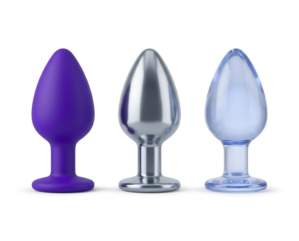 Plugs Anales de Silicona vs Metal vs Vidrio: Diferencias Reales en Sensación y Cuidado 1 - Erotiks | Tienda erótica online