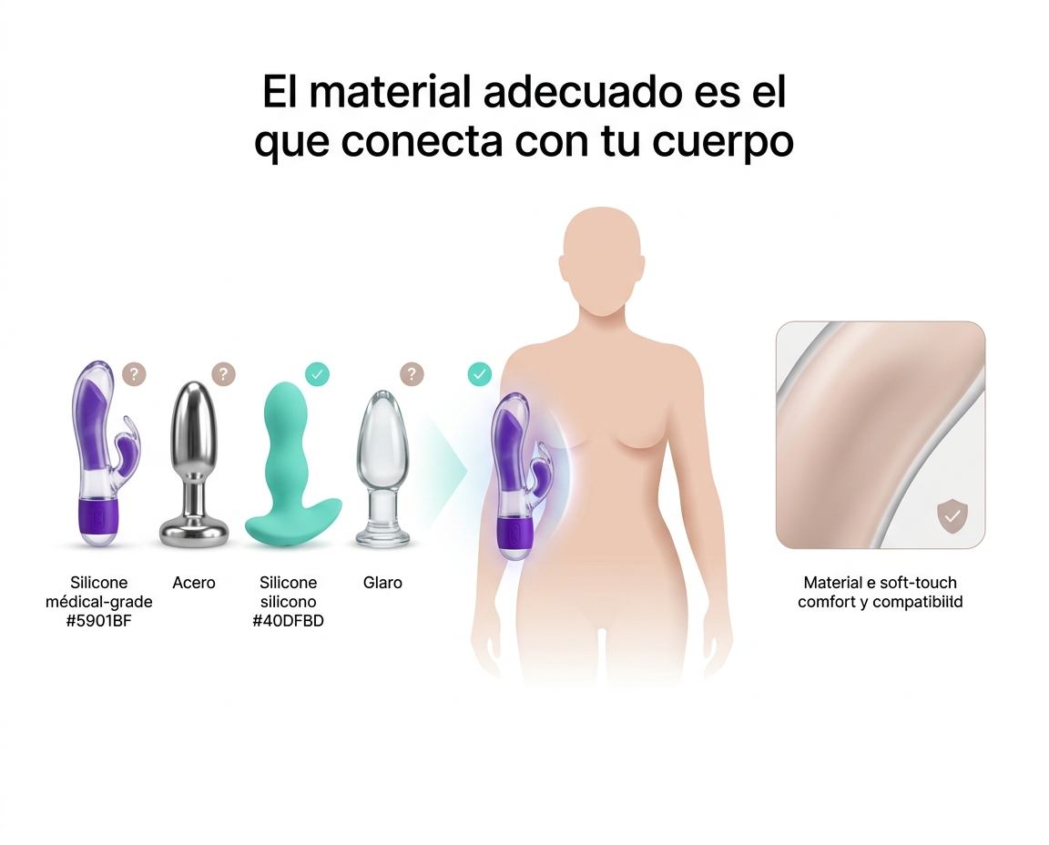 Plugs Anales de Silicona vs Metal vs Vidrio: Diferencias Reales en Sensación y Cuidado 6 - Erotiks | Tienda erótica online