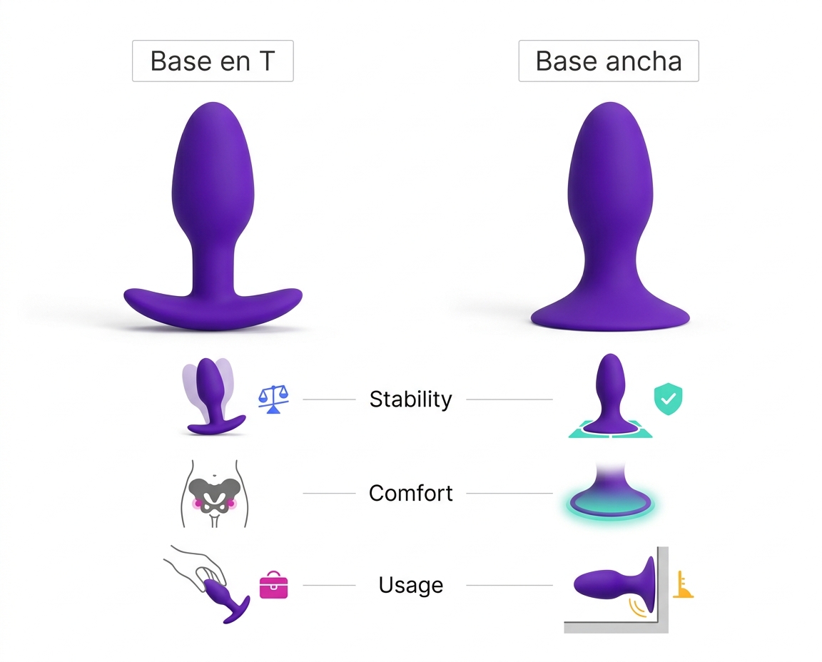 ¿Base en T o Base Ancha? Cómo Elegir un Plug Anal Seguro que No Se Mueva 4 - Erotiks | Tienda erótica online