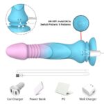 Dildo Vibrador con Thrusting y Ventosa