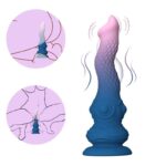 Dildo Fantasía con Vibración, Oscilación y Ventosa