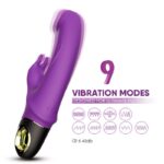 Vibrador con Rotación 360º Purpura