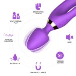 Masajeador y Vibrador Púrpura
