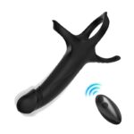 Dildo para Penetración Doble con Vibración