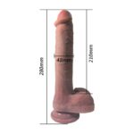 Dildo con vibración, Thrusting y Calor