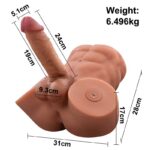 Gretel Semi Torso con Dildo Desmontable, Thrusting y APP 6 kg