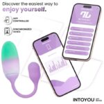 NexEgg Huevo Vibrador Silicona Doble capa con App Lila/Pistacho