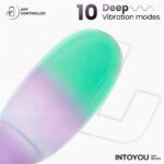 NexEgg Huevo Vibrador Silicona Doble capa con App Lila/Pistacho