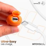 NexEgg Huevo Vibrador Silicona Doble Capa App Naranja/Rosa