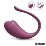 Luvia Huevo Vibrador con Control Remoto USB Púrpura