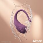 Luvia Huevo Vibrador con Control Remoto USB Púrpura