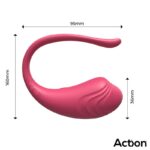 Luvia Huevo Vibrador con Control Remoto USB Rosa