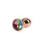 Rose Gold Gem Plug Anal con Joya en la Base Talla S