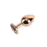 Rose Gold Gem Plug Anal con Joya en la Base Talla M
