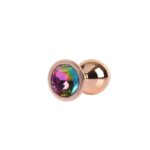 Rose Gold Gem Plug Anal con Joya en la Base Talla M