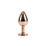 Rose Gold Gem Plug Anal con Joya en la Base Talla M