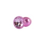 Nebula Pink Gem Plug Anal con Joya en la Base Talla S