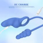 Dally Plug Anal con Anillo con Vibracion