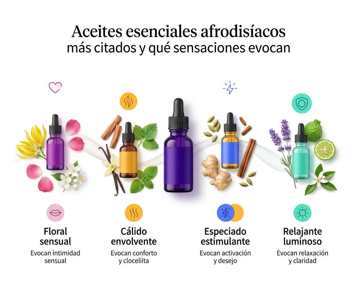 Aromaterapia erótica: cómo los aceites esenciales afrodisíacos mejoran tu vida sexual 3 - Erotiks | Tienda erótica online