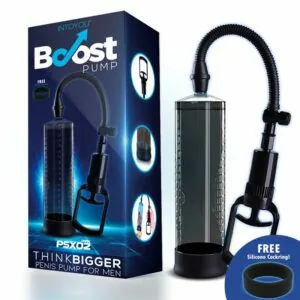Bomba Manual para el Pene PSX02 Negra 8 Pump Worx Succionador y Vagina para Principiantes Beginners - Erotiks | Tienda erótica online