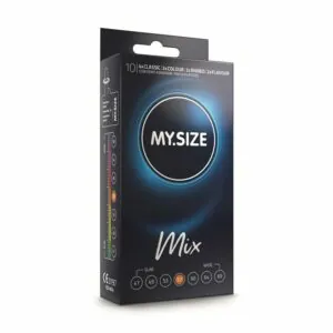 My Size Mix Talla 57 Caja de 10 Uds 4 Strawberry 12 uds - Erotiks | Tienda erótica online